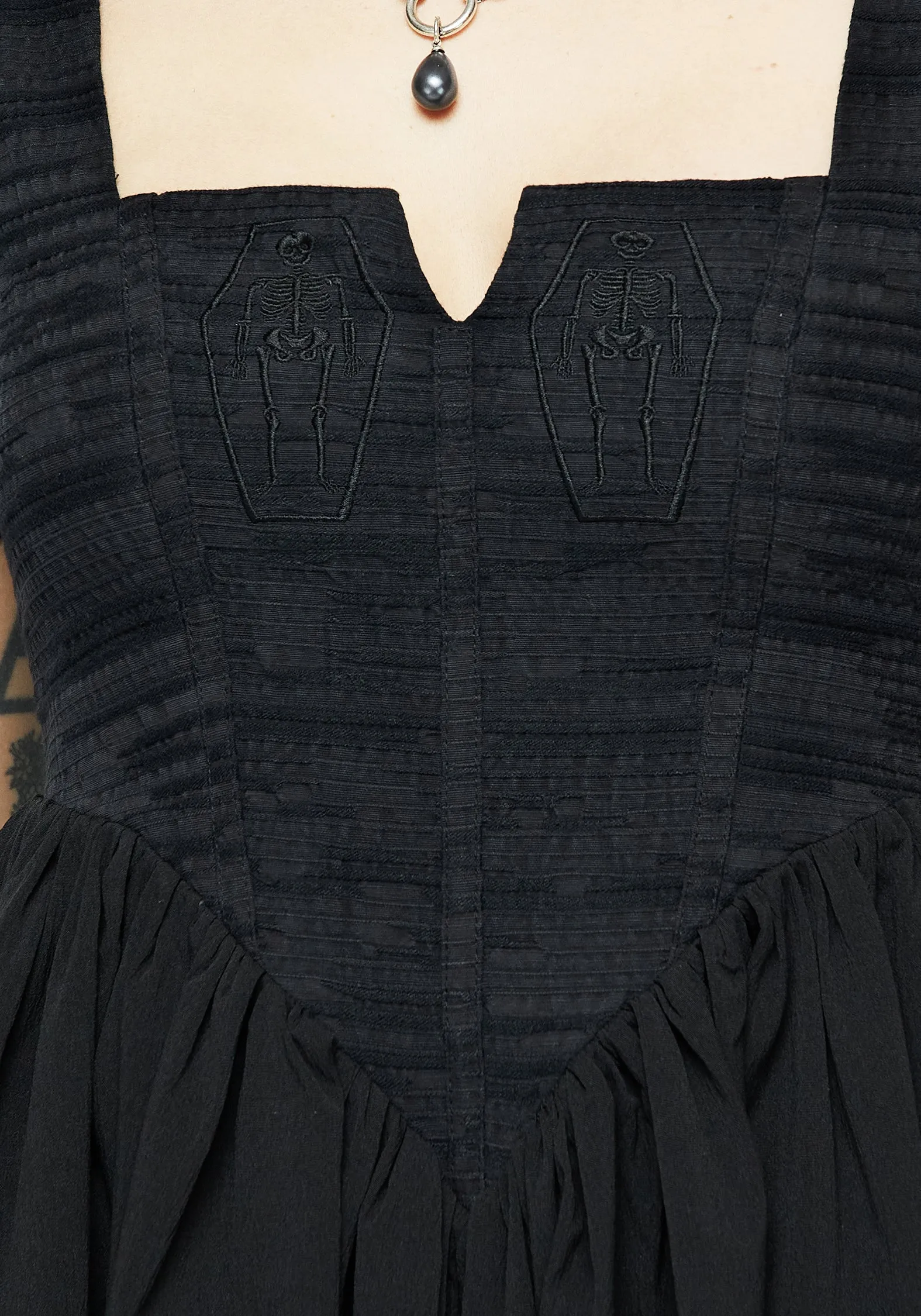 Immortal Corset Mini Dress Flowy Texture Lightweight Feel