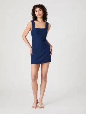 Birdie Linen Square Neck Mini Dress Dress for brunch