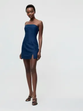 Statement Look Birdie Linen Strapless Mini Dress