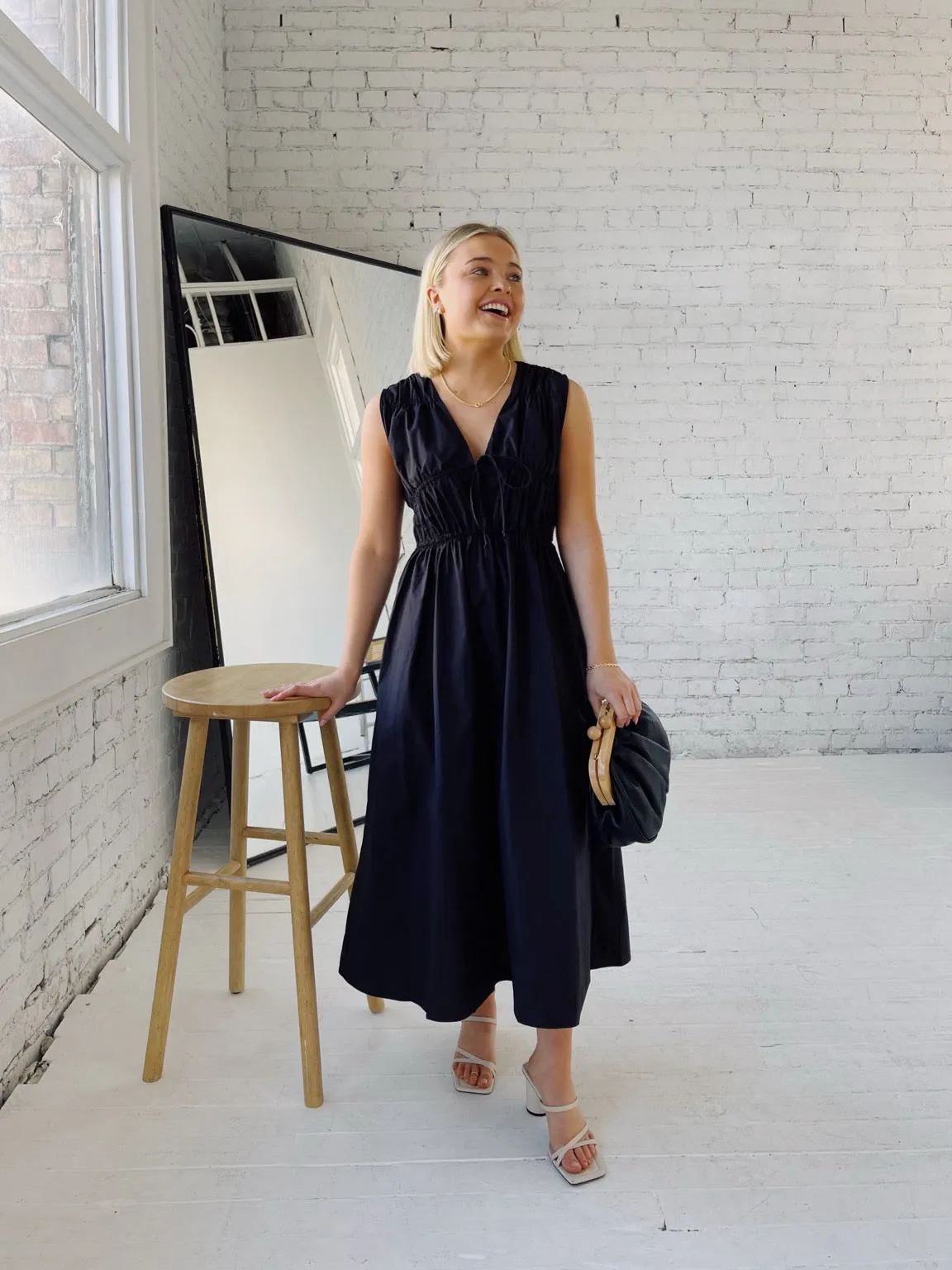 Layered Volume Tear-resistant Bisette Smocked Dress