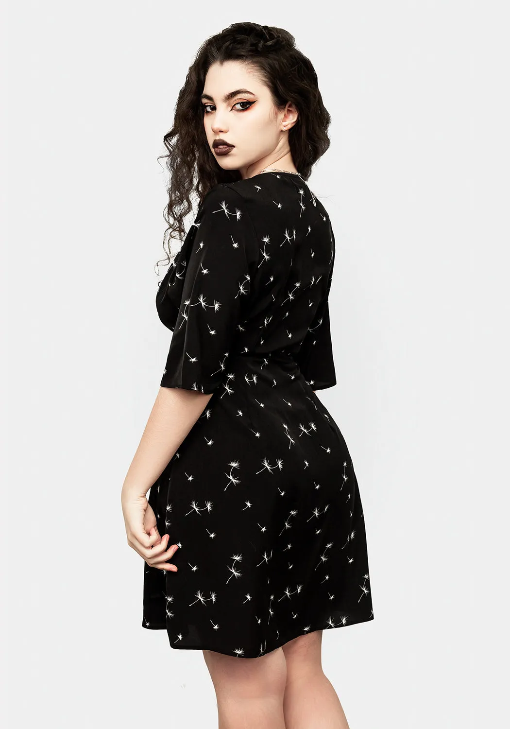 Modest Light Sleek and Sleek Blithe Kimono Wrap Mini Dress