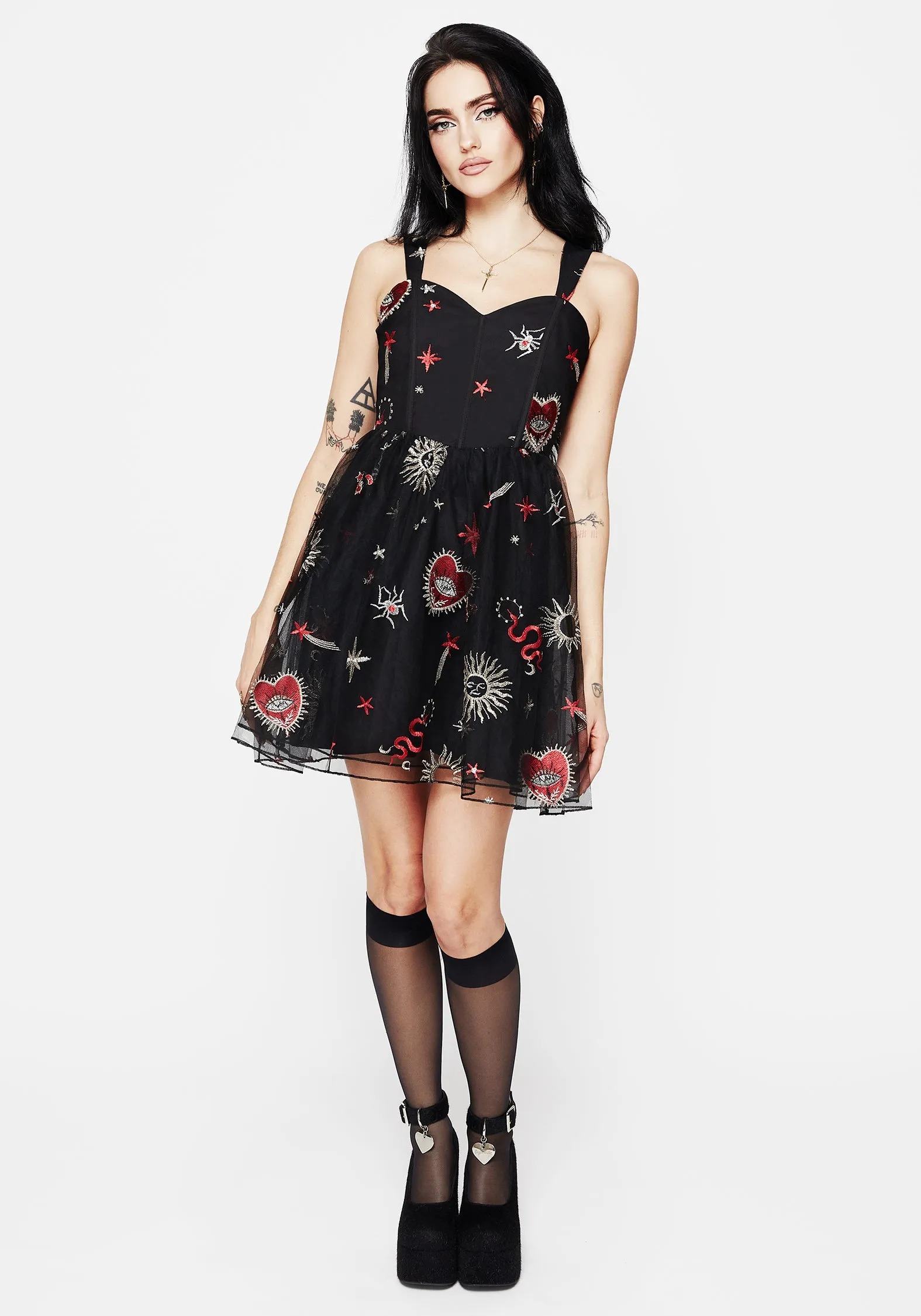 Dreamy Texture Bloodlust Cami Corset Mini Dress