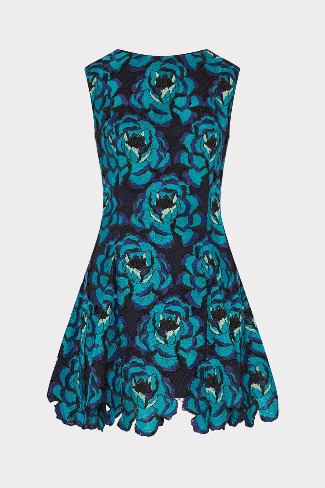 Catch Eyes Blue Blossom Mini Dress