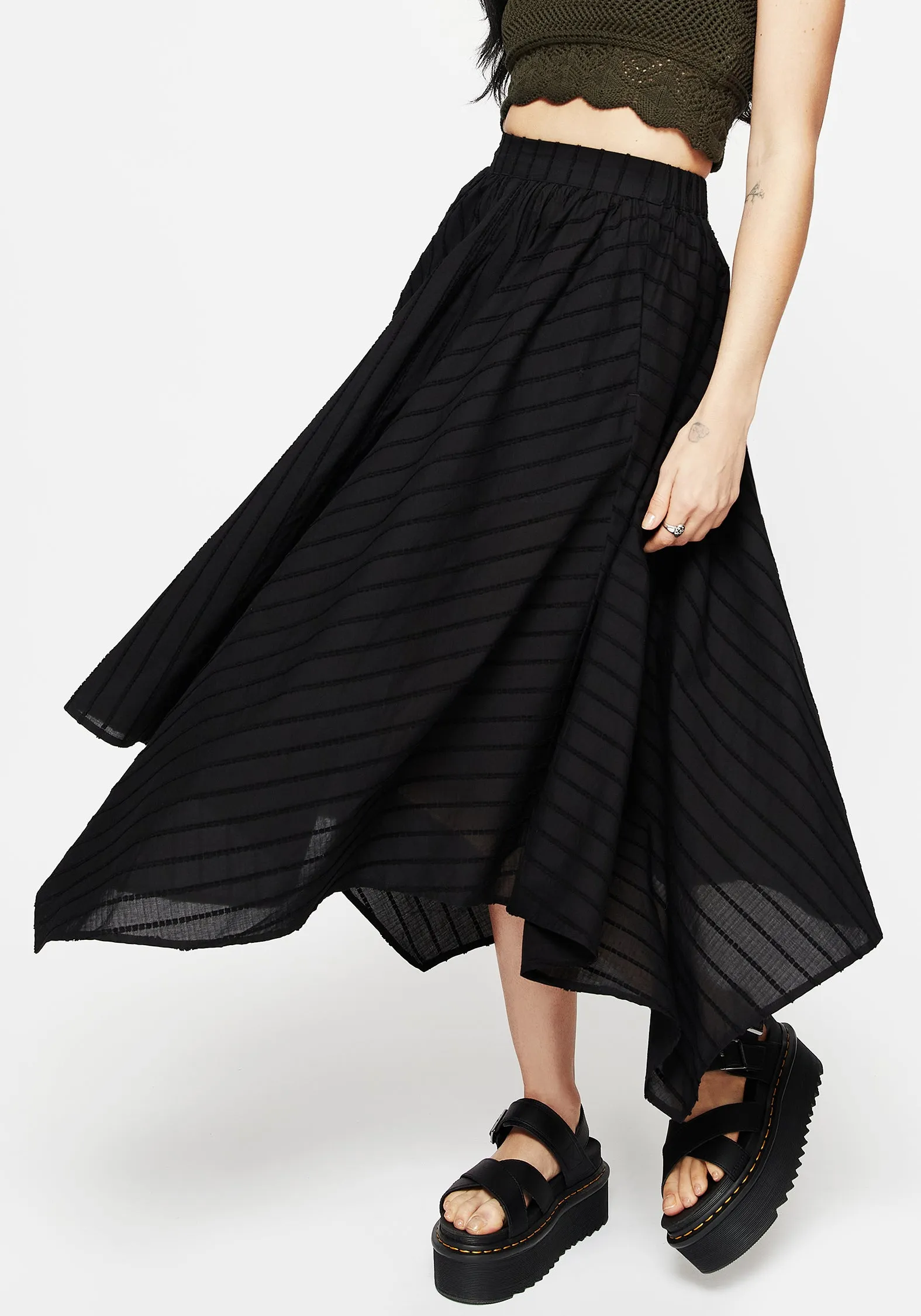 Blythe Handkerchief Hem Midaxi Skirt Sharp Look