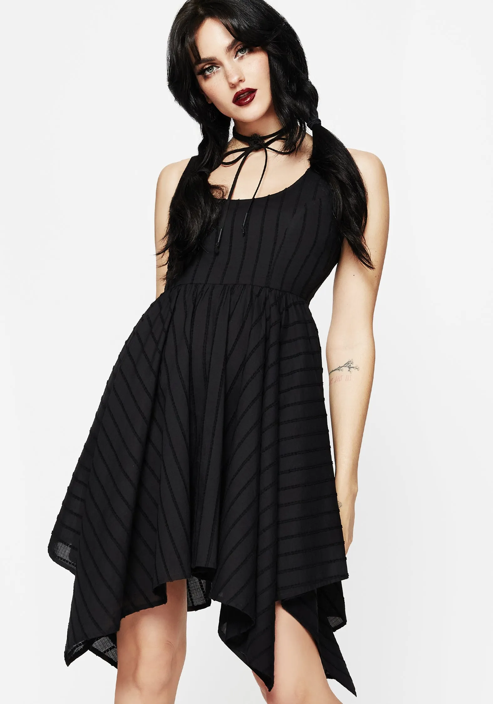 Classic Tailoring Blythe Handkerchief Hem Mini Dress