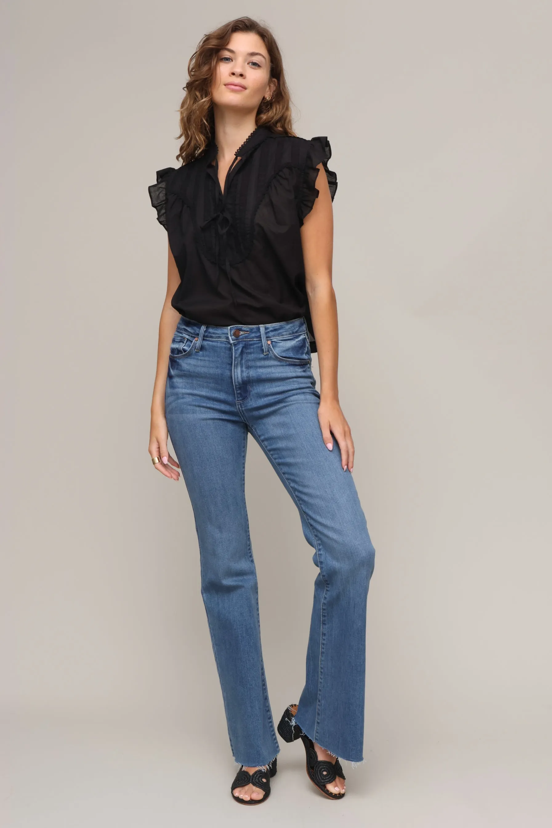 High Rise Scissor Cut Flare Cozy Comfort