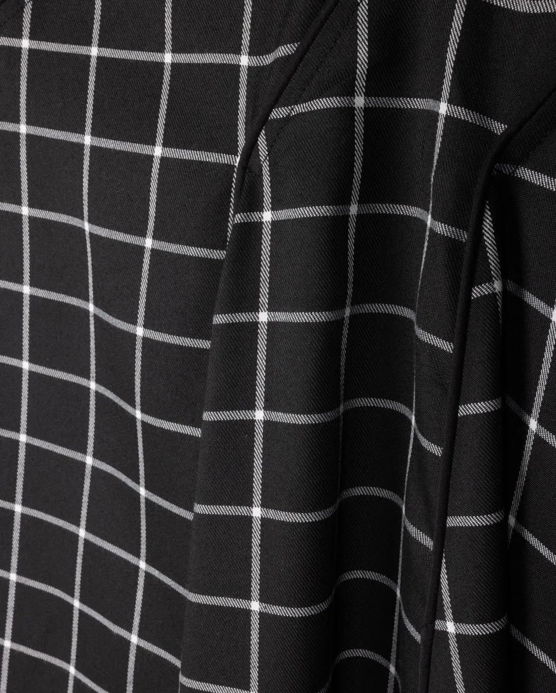 Wool Plaid Maxi Skirt Seasonal special Neat Fit