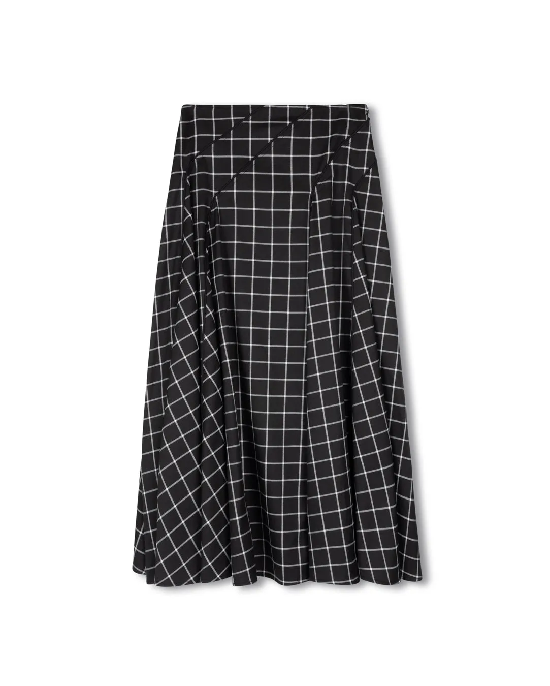 Breezy Fit Stylish Vibe Wool Plaid Maxi Skirt