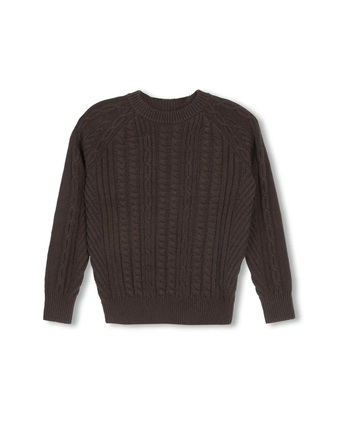 Fashion Knitwear Braided Knit Detailed Sweater