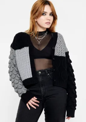 Lightweight Material Brazen Spliced Cardigan