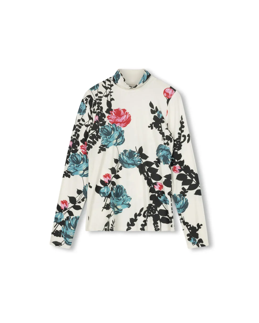 Printed Model Turtleneck Weekend Look