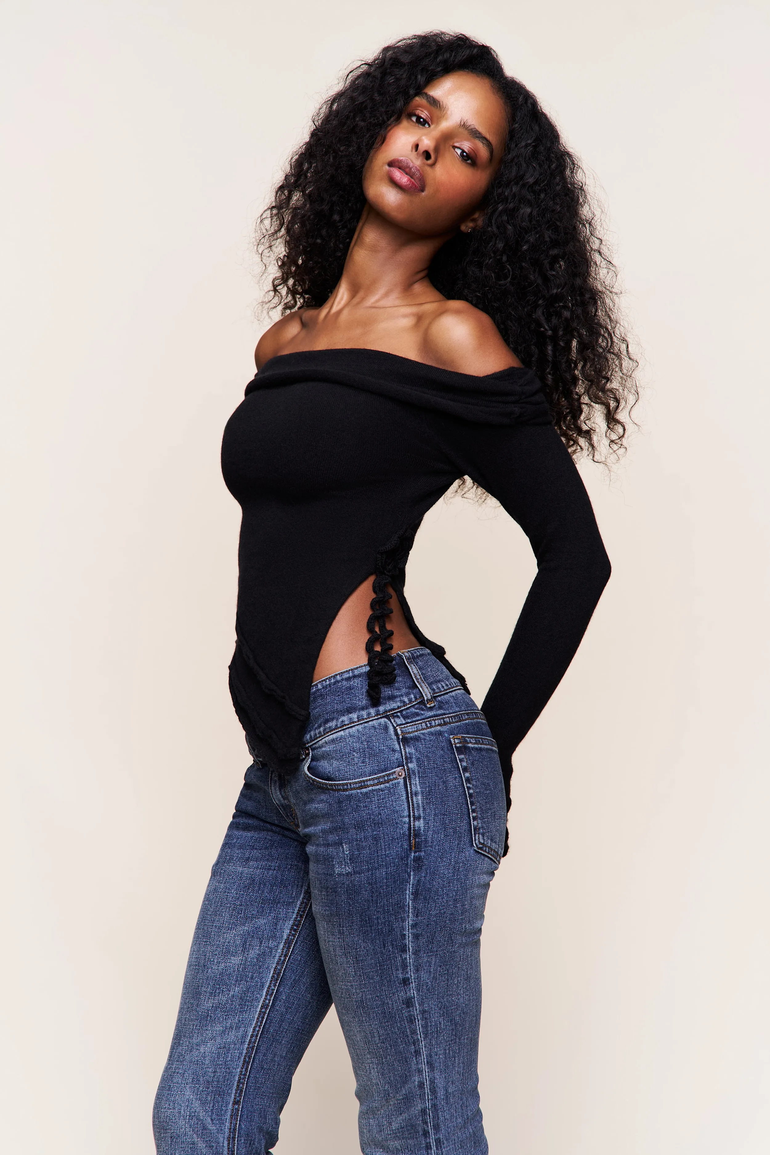 Soler Fold Over Knit Top Durable Bonding