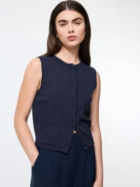 Cosysoft Knit Vest Sustainable Material Non Restrictive Silhouette