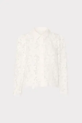 June Roja Lace Top RecycledPolyesterBlend