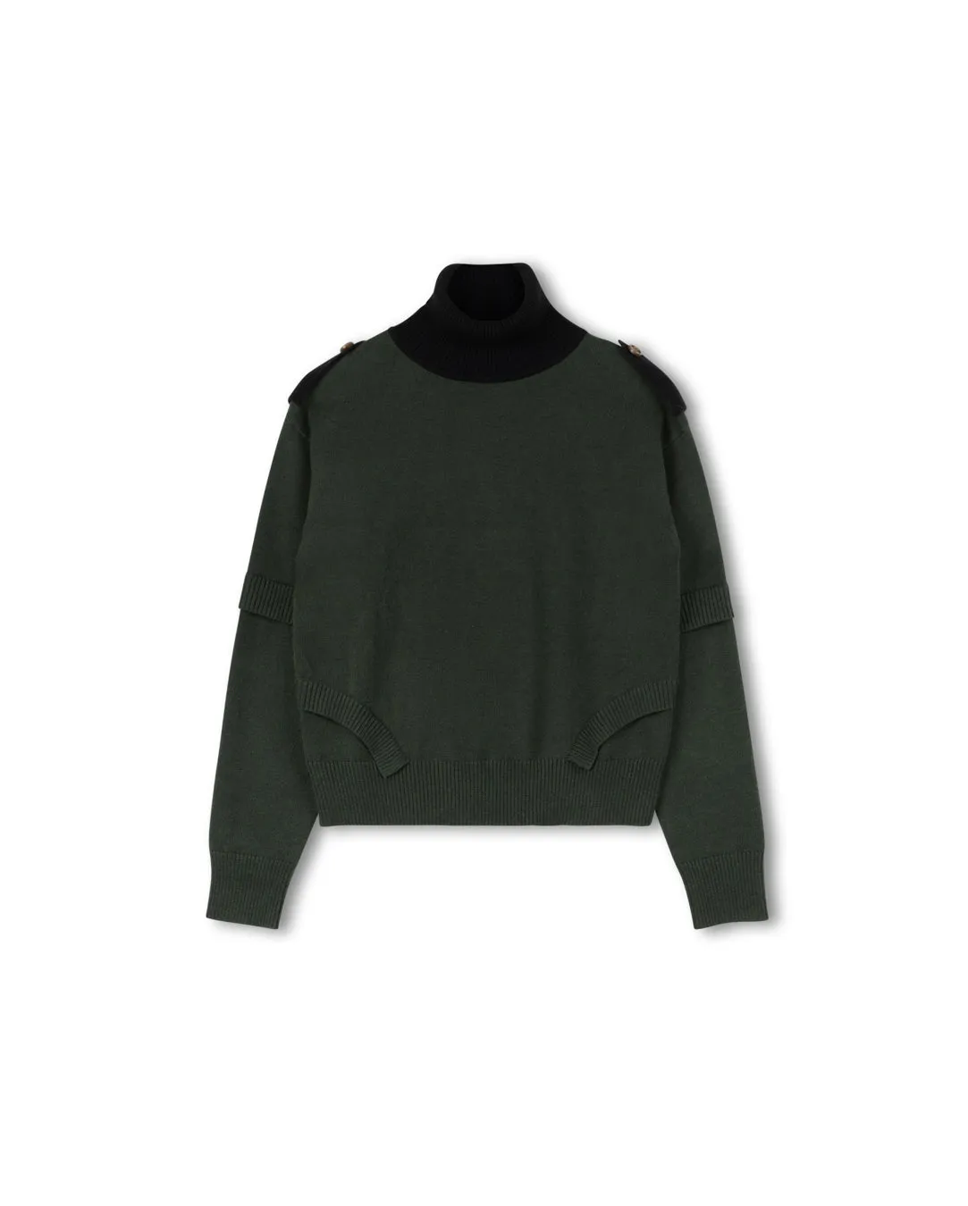 Perfect Layer Wear AntiPillingTreatment Ribbed Detailed Knit Turtleneck