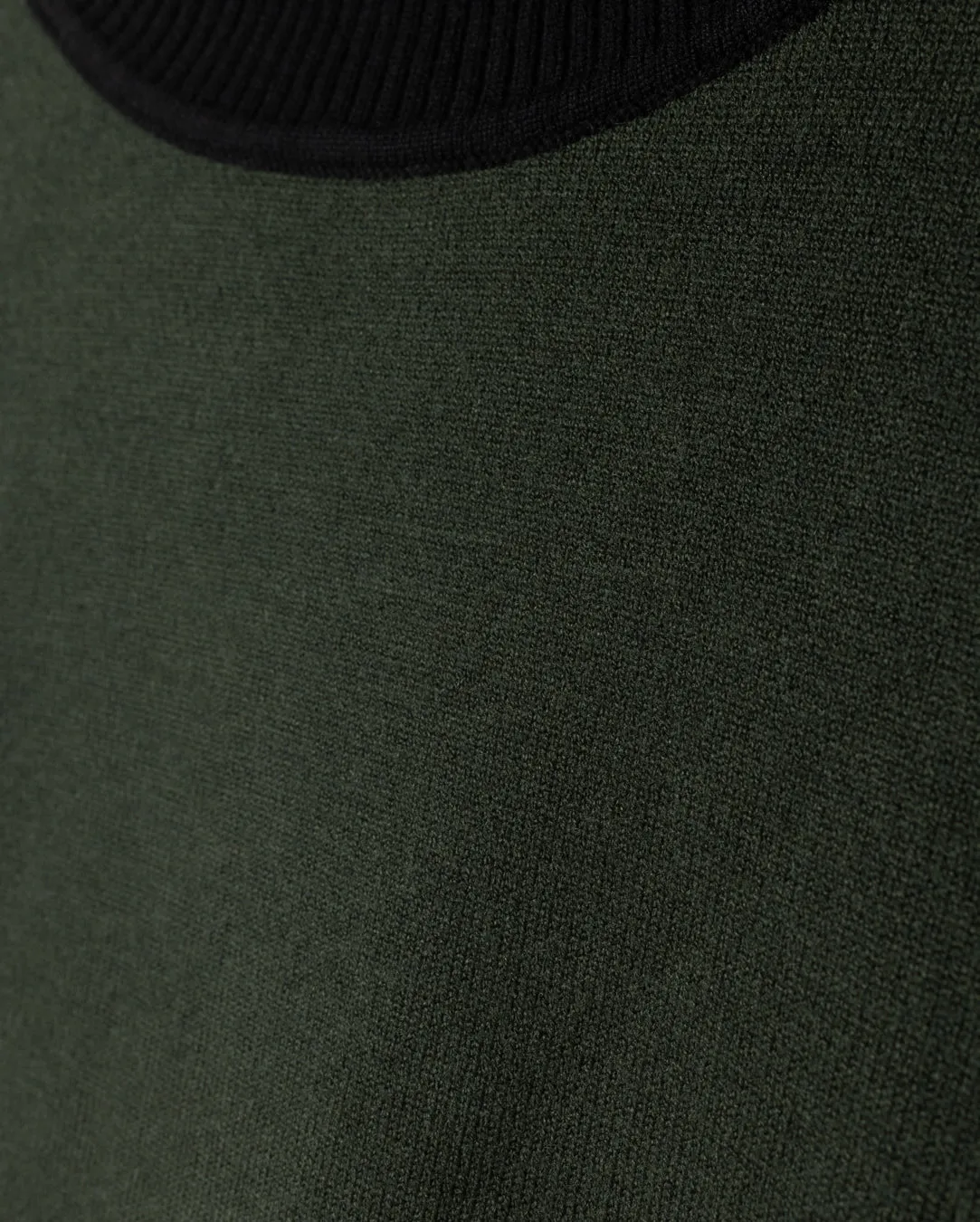 Ribbed Detailed Knit Turtleneck timeless Basic Layer