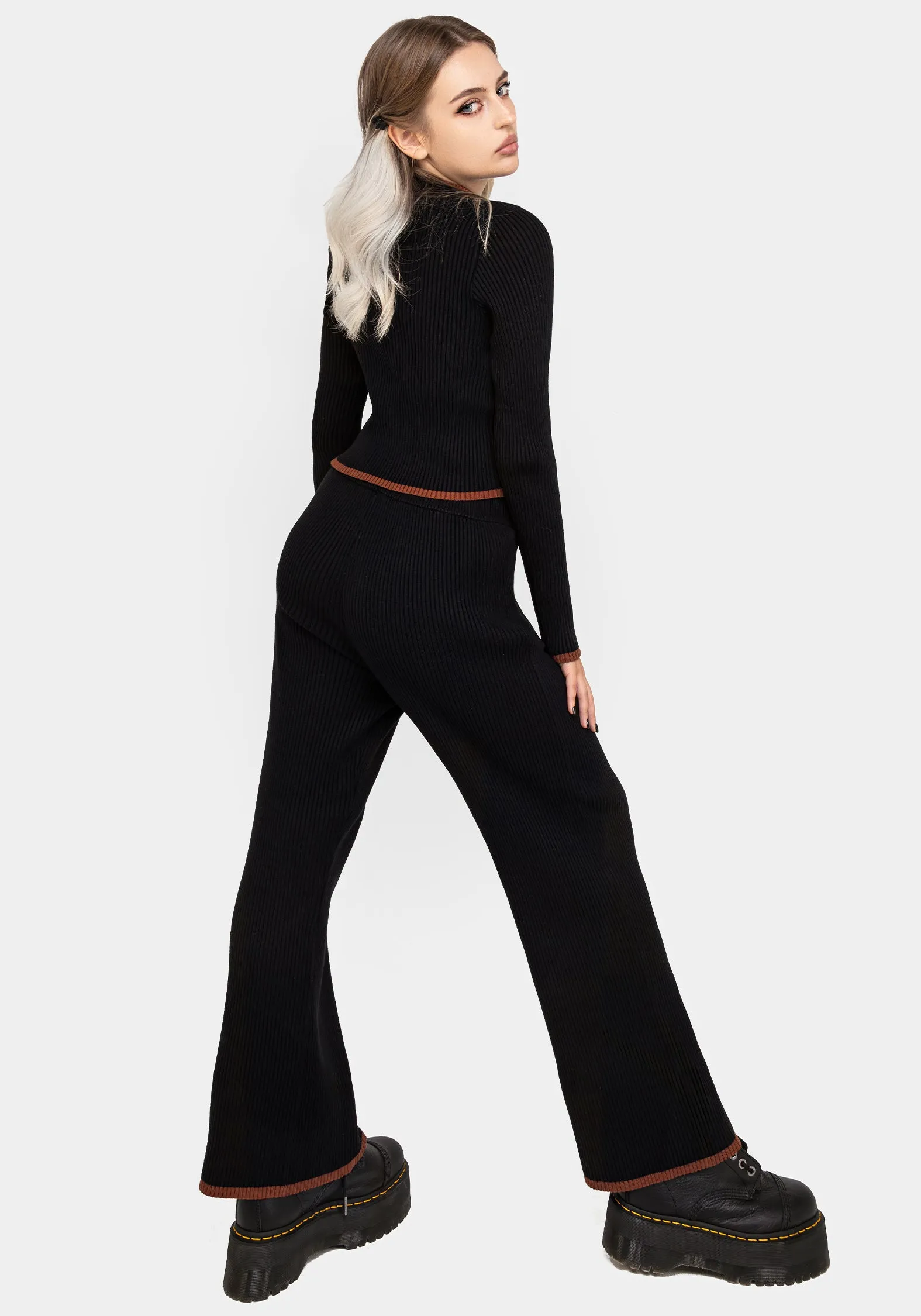 Foxfire Embroidered Knit Joggers Seasonal Wear Classic Wear