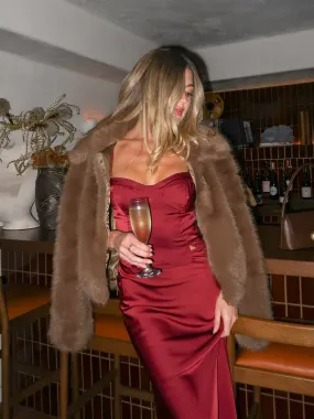 Year Round Heart on My Sleeve Satin Top - Final Sale