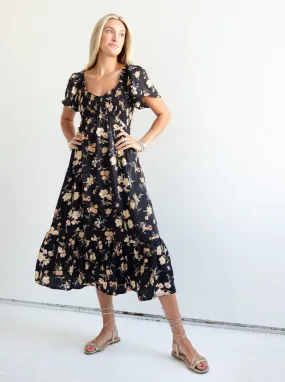 Bree Floral Maxi Work Vibe AntiFrayEdging