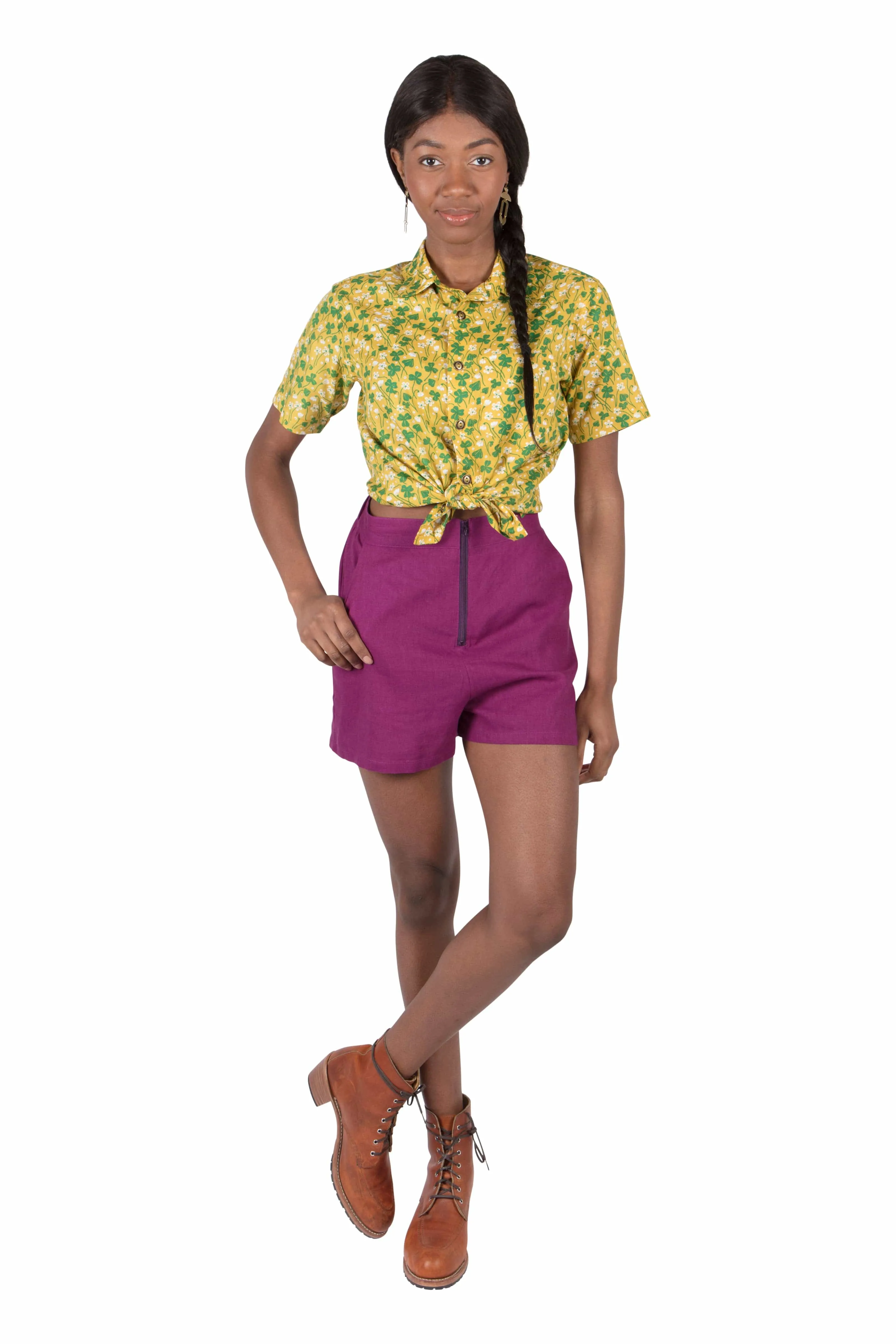 Breathable Fit Fresh Fit Breezy Shorts in Electric Violet Linen