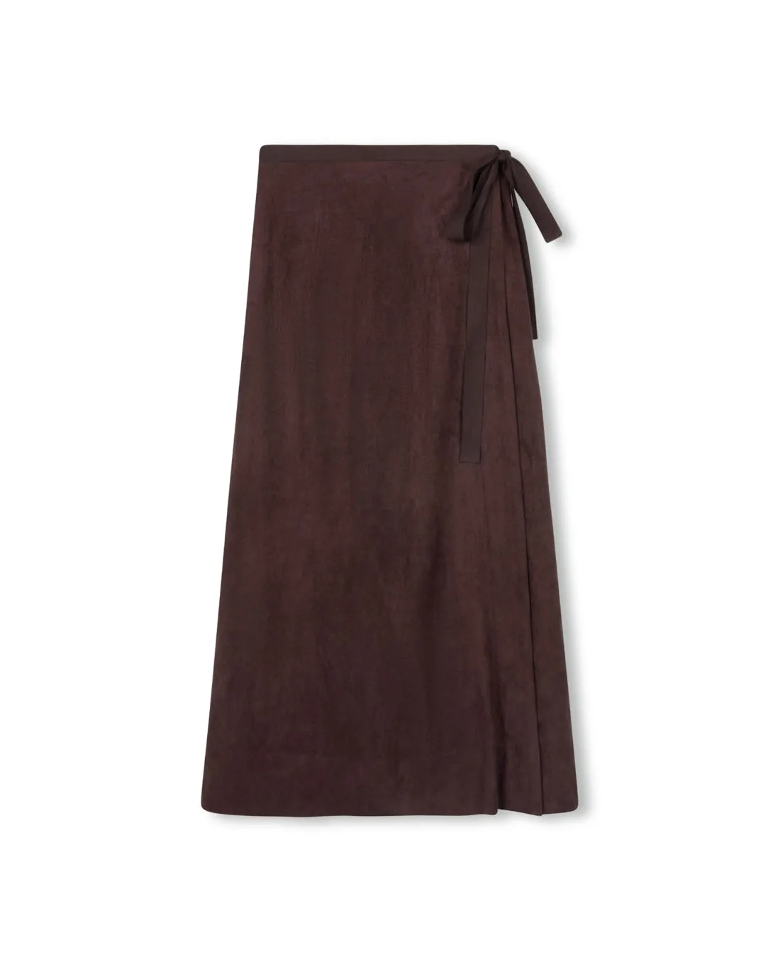 Hilden Suede Wrap Wrap Skirt Laidback Mood