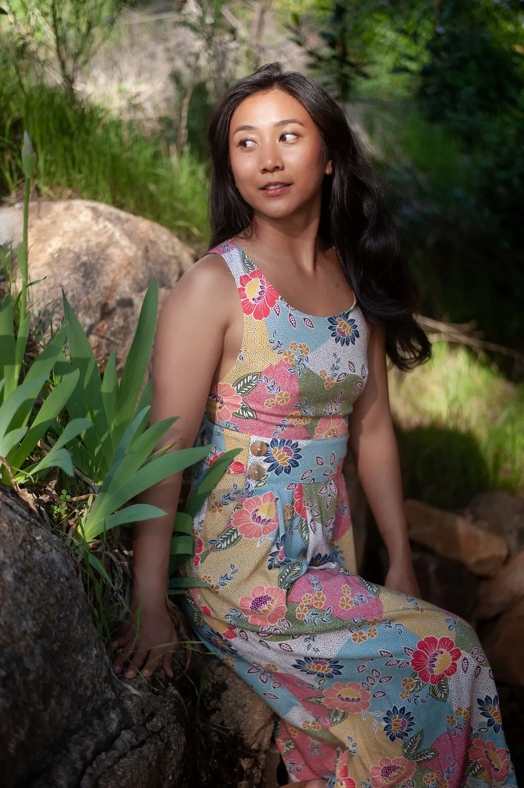 Classic Touch Date Vibe Brigid Jumper in Patchwork Party