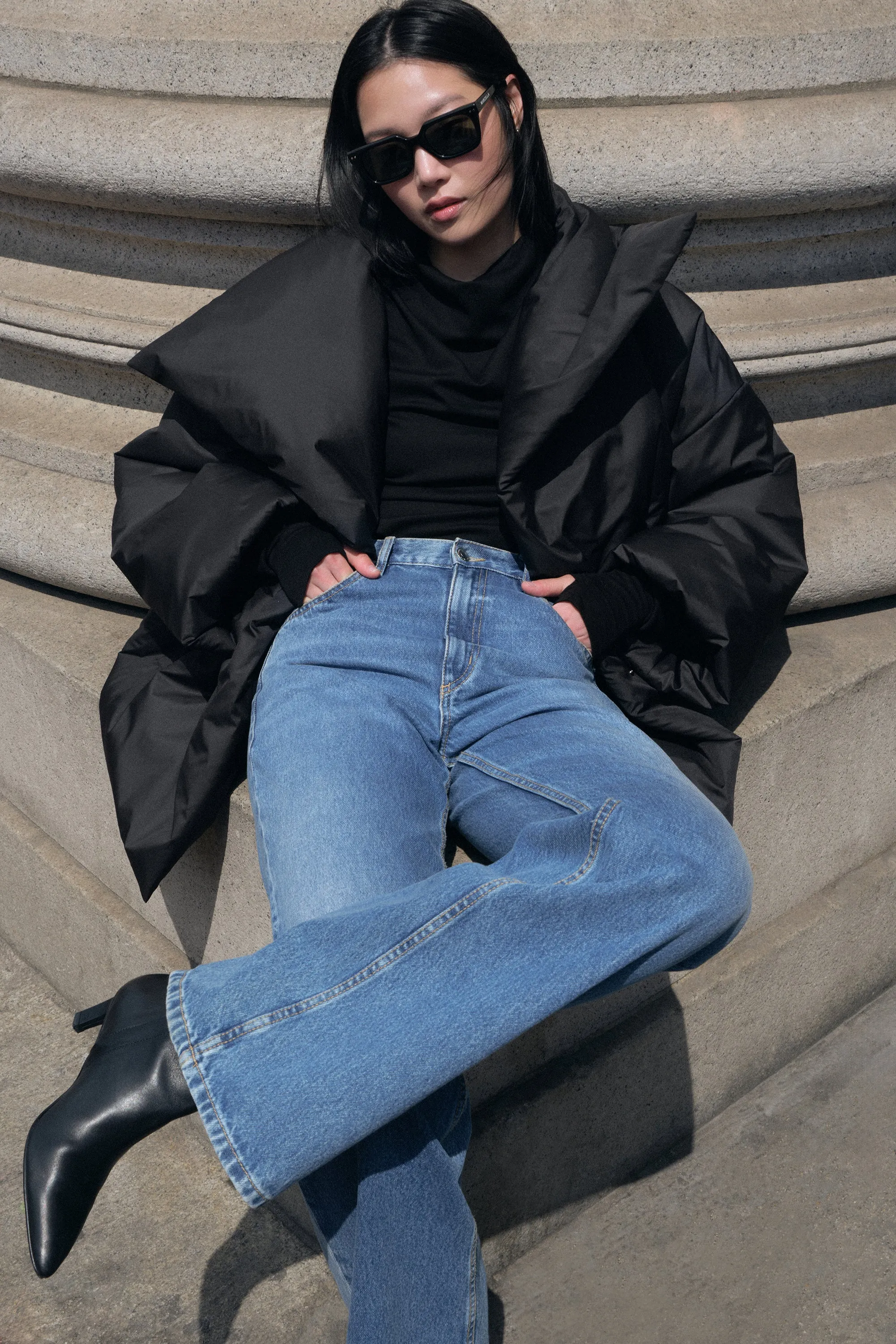 RubberizedTrim Bronte Puffer Coat