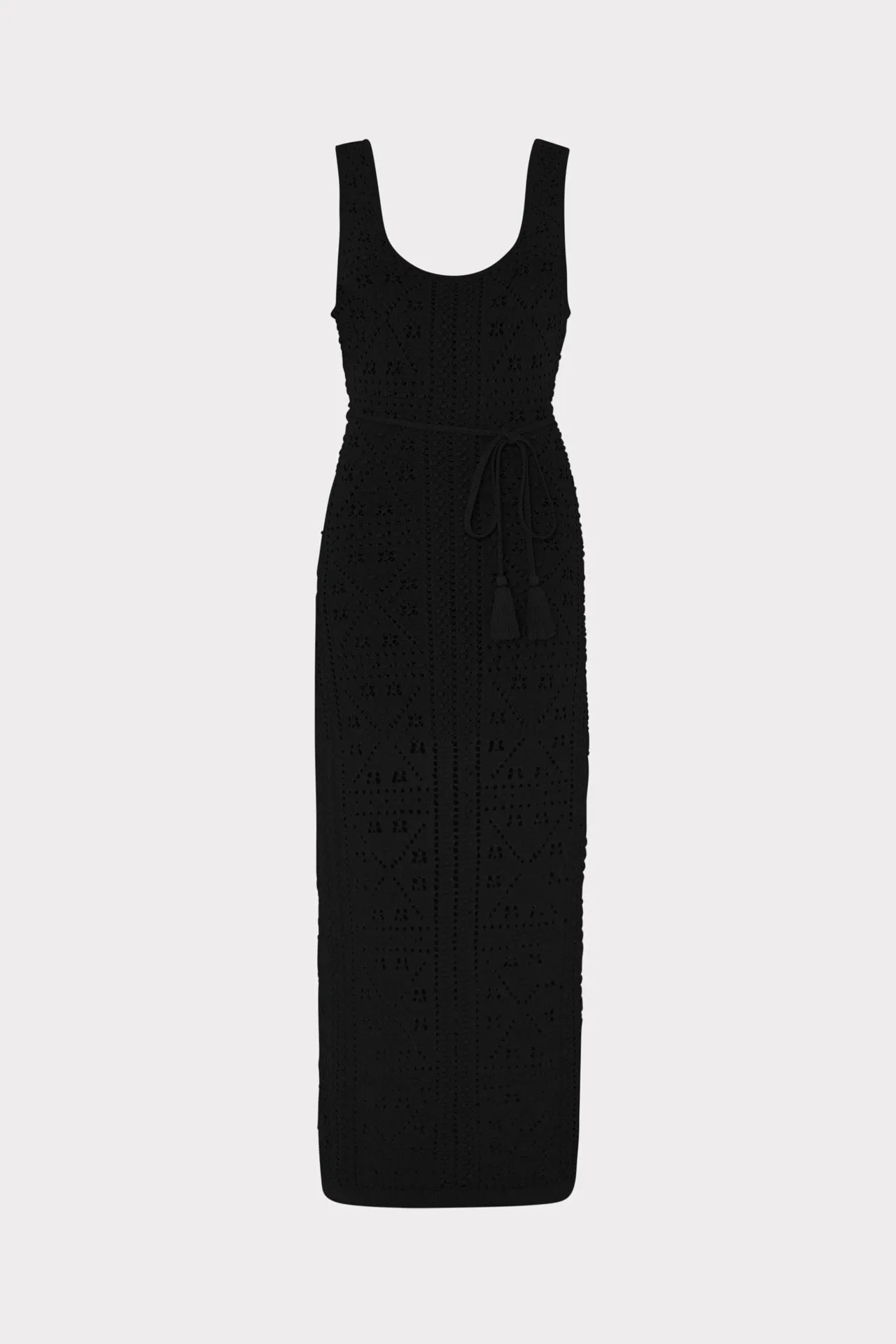 Effortless Comfort Bubble Pointelle Knit Midi Dress
