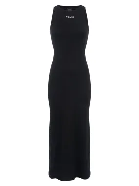 FCUK Ribbed Racer Midi Dress Inner Glow