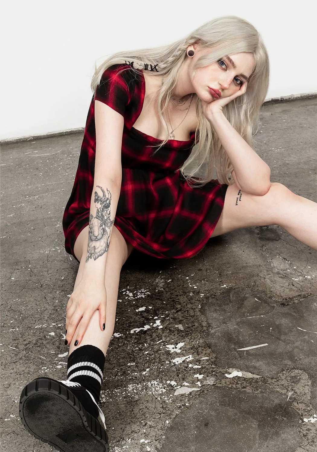 Pennyroyal Red Check Dress Light Star