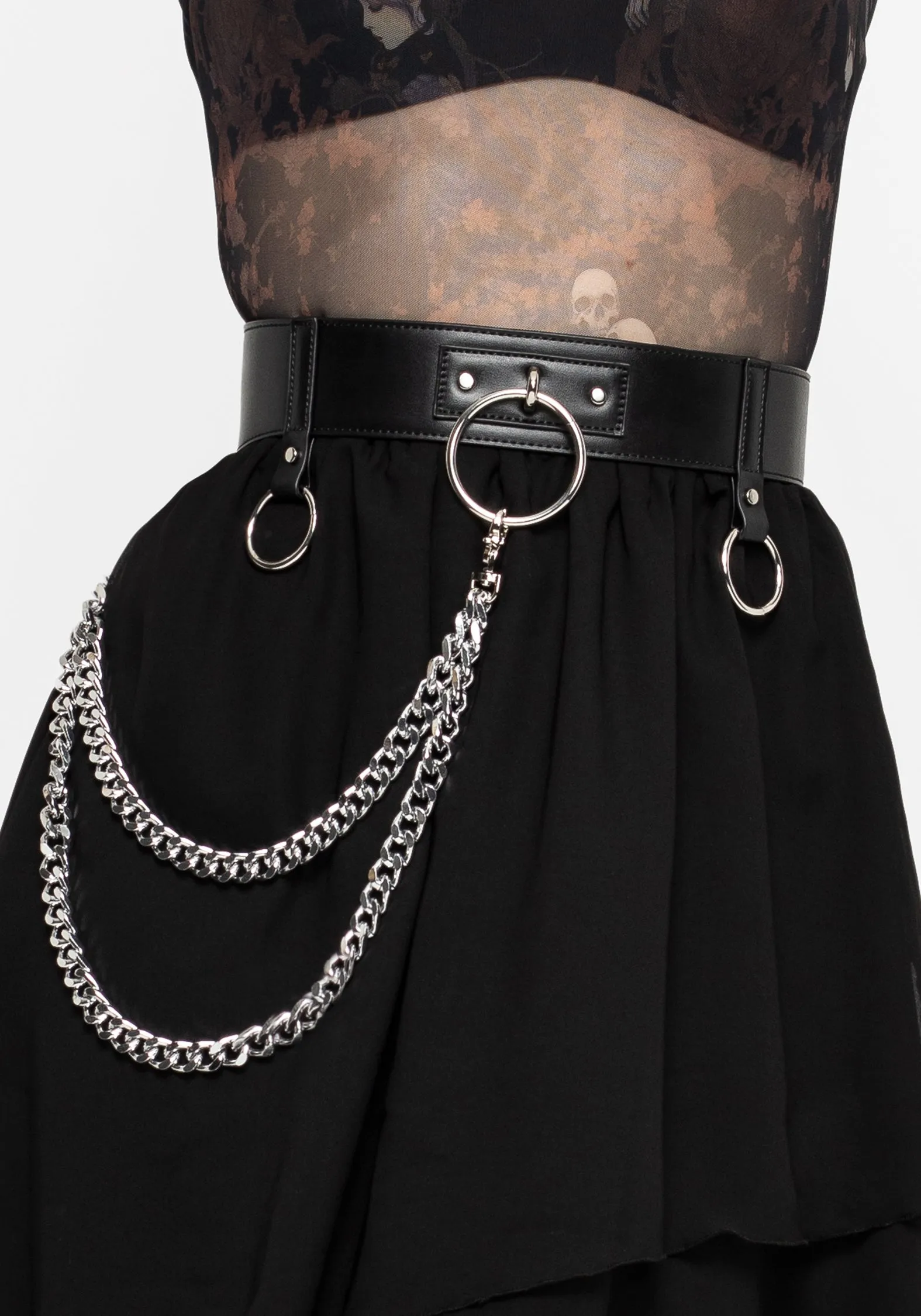 HighRiseWaistband Calliope Chain Belt