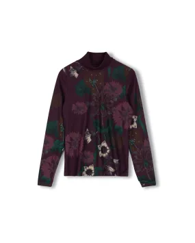 Carmel Mesh Turtleneck Street Casual Look