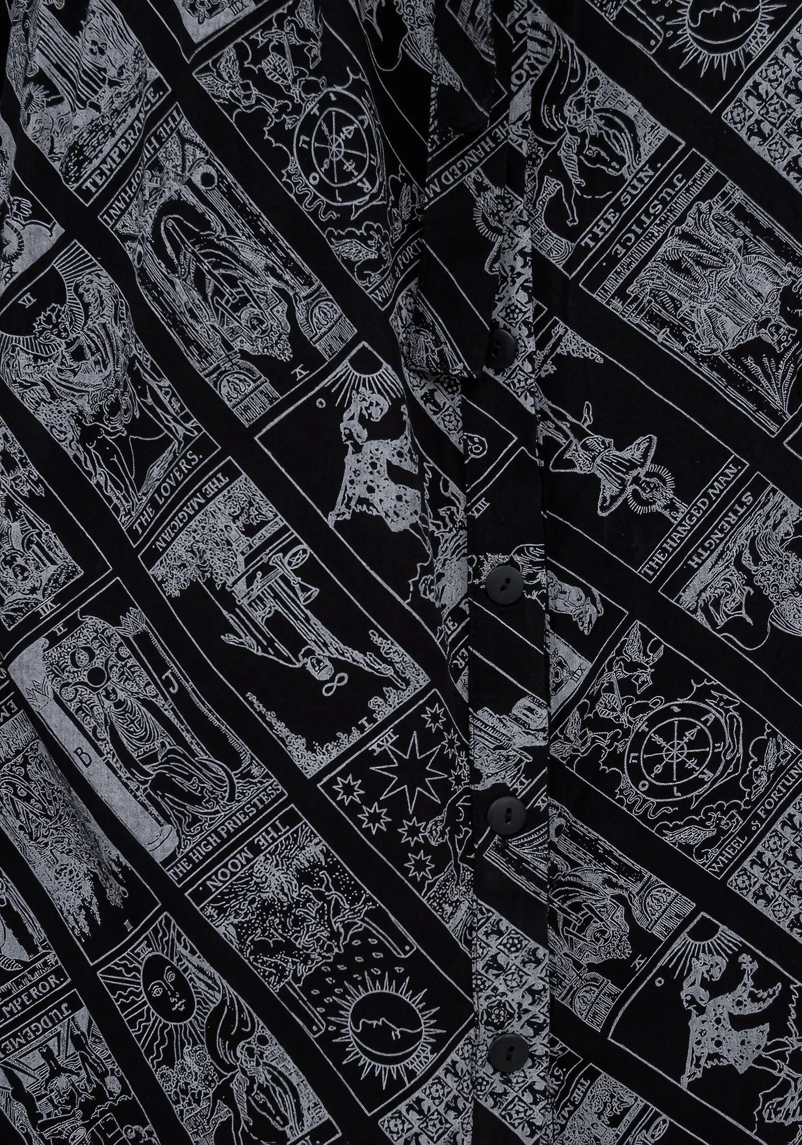 Cartomancy Midi Shirt Dress Texture Glow Dry-Clean-Only