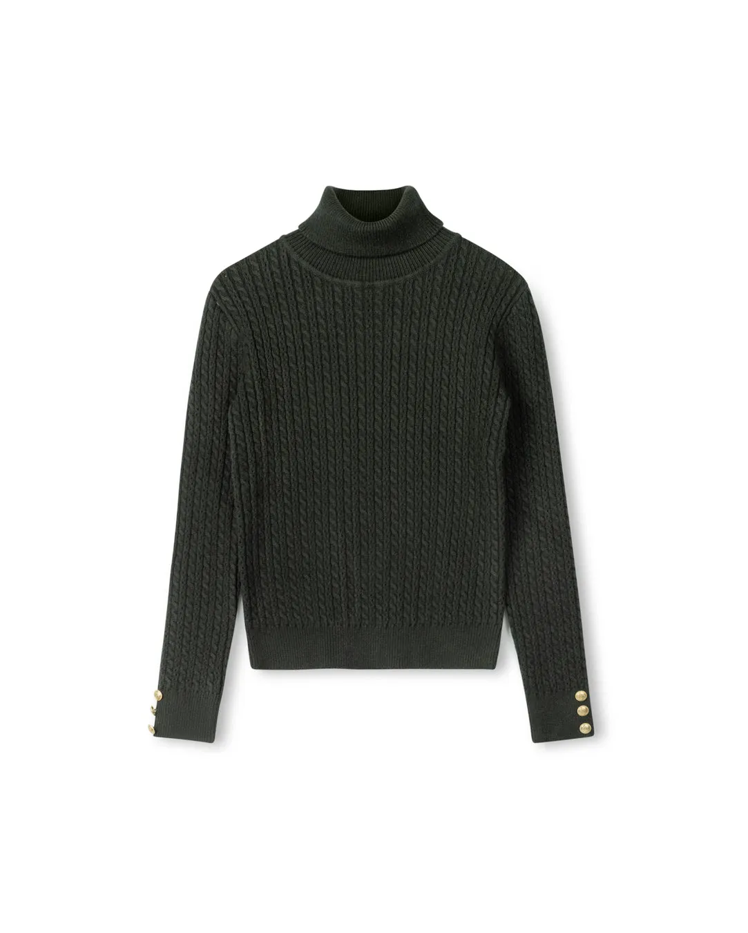 Diamond Knit Turtleneck Stylish Layer Everyday Layer