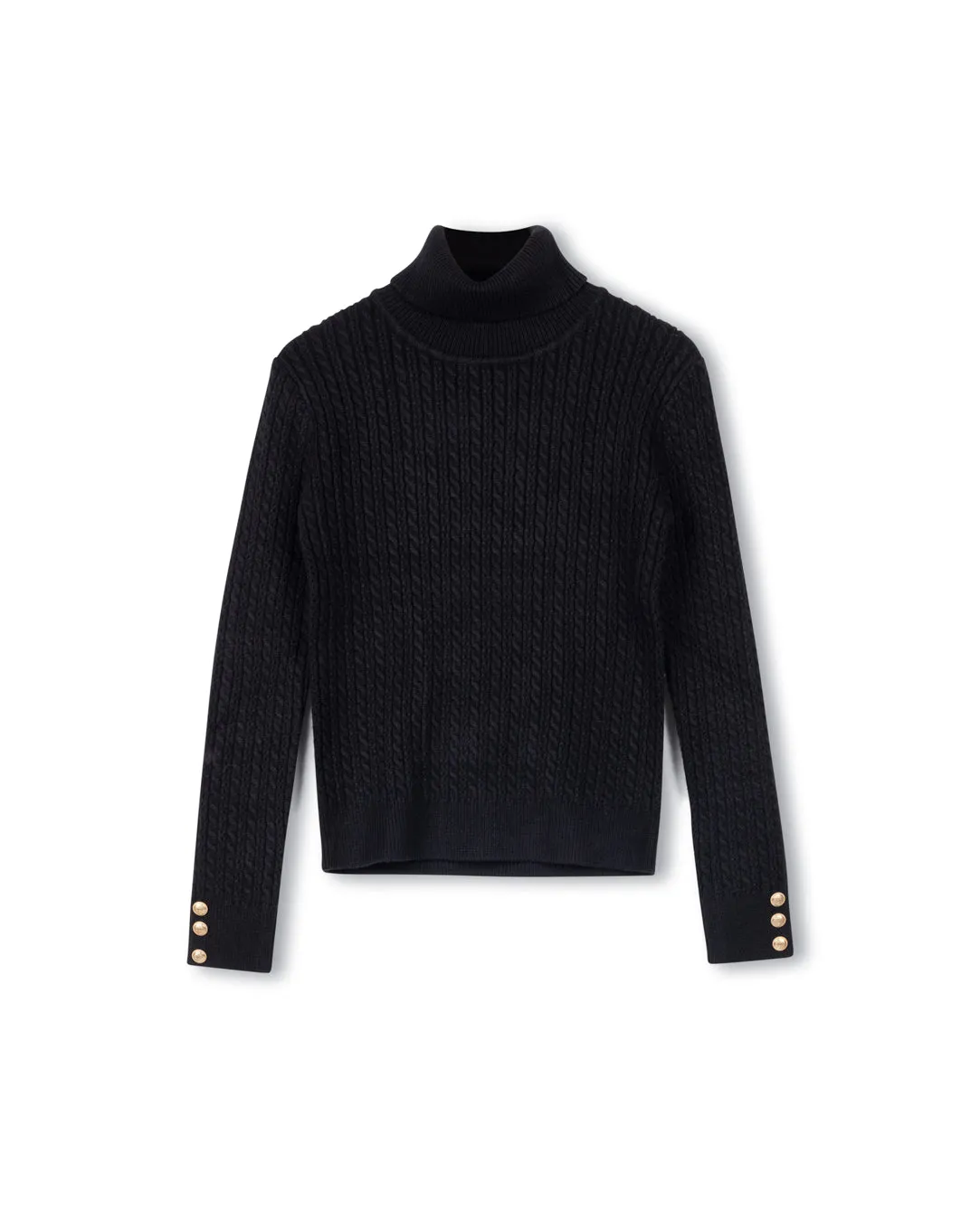 Diamond Knit Turtleneck Winter Essential