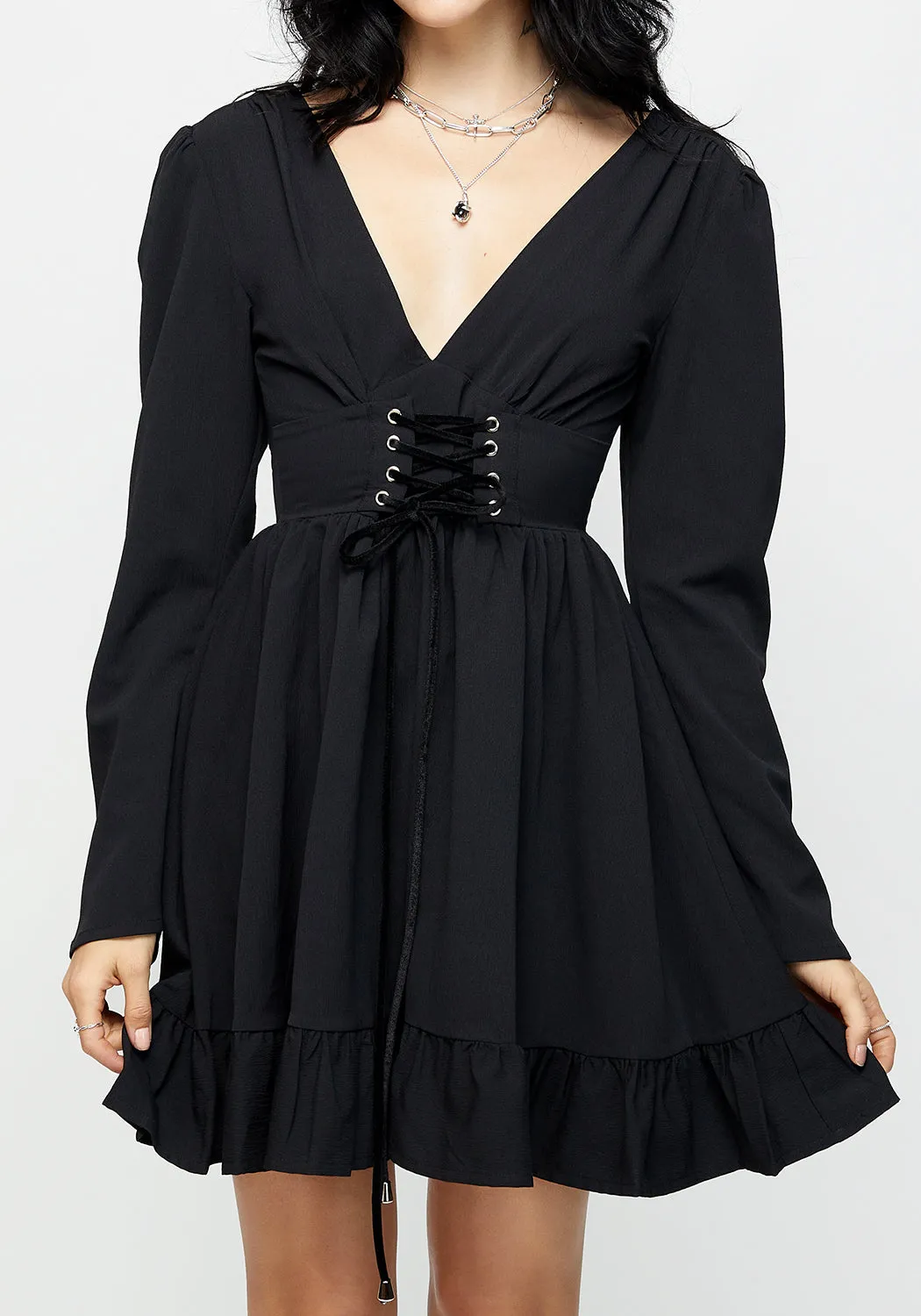 Aura Lace Up Mini Dress High Energy