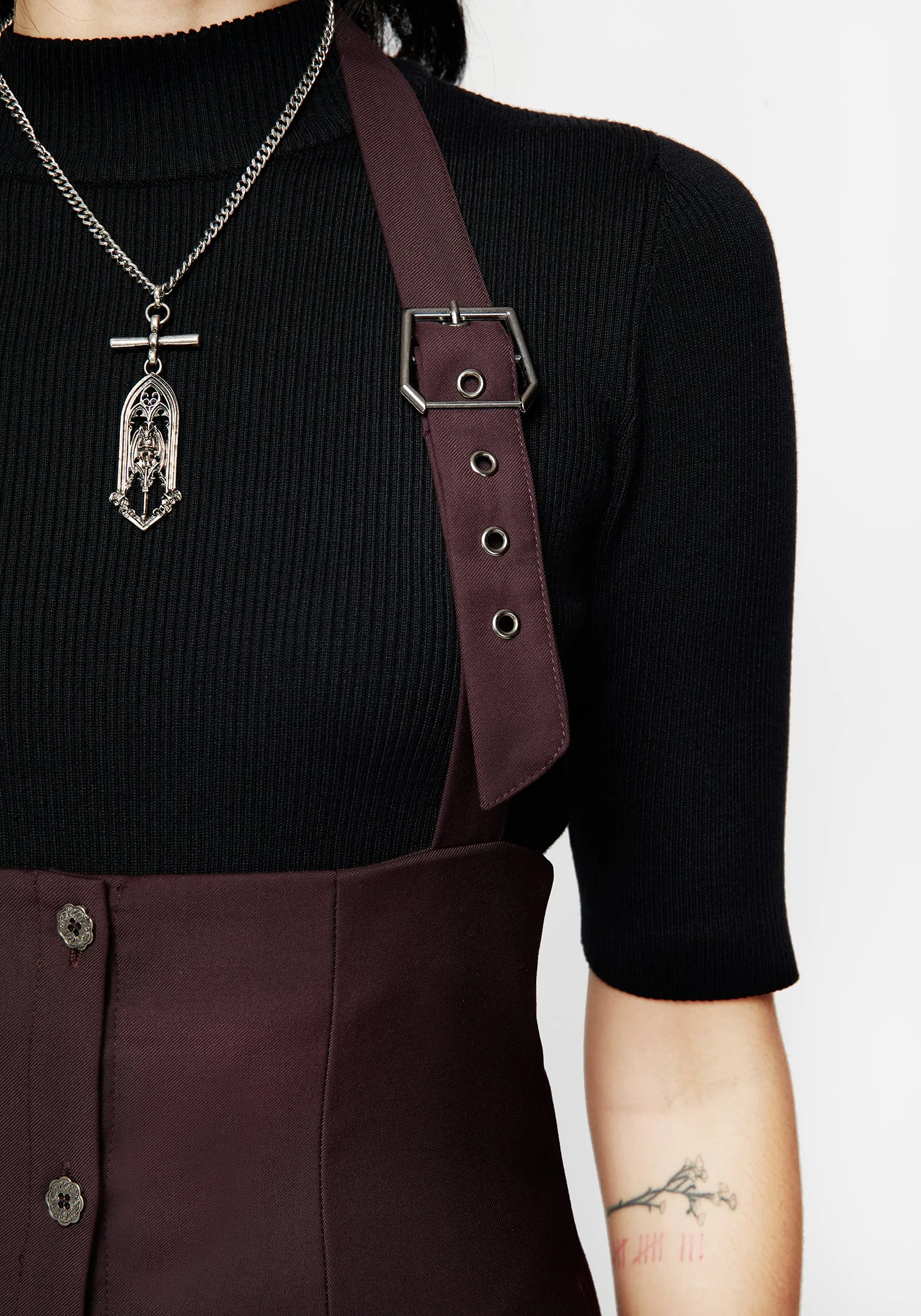 New Age Halter Neck Pinafore Midi Dress Chic Comfort