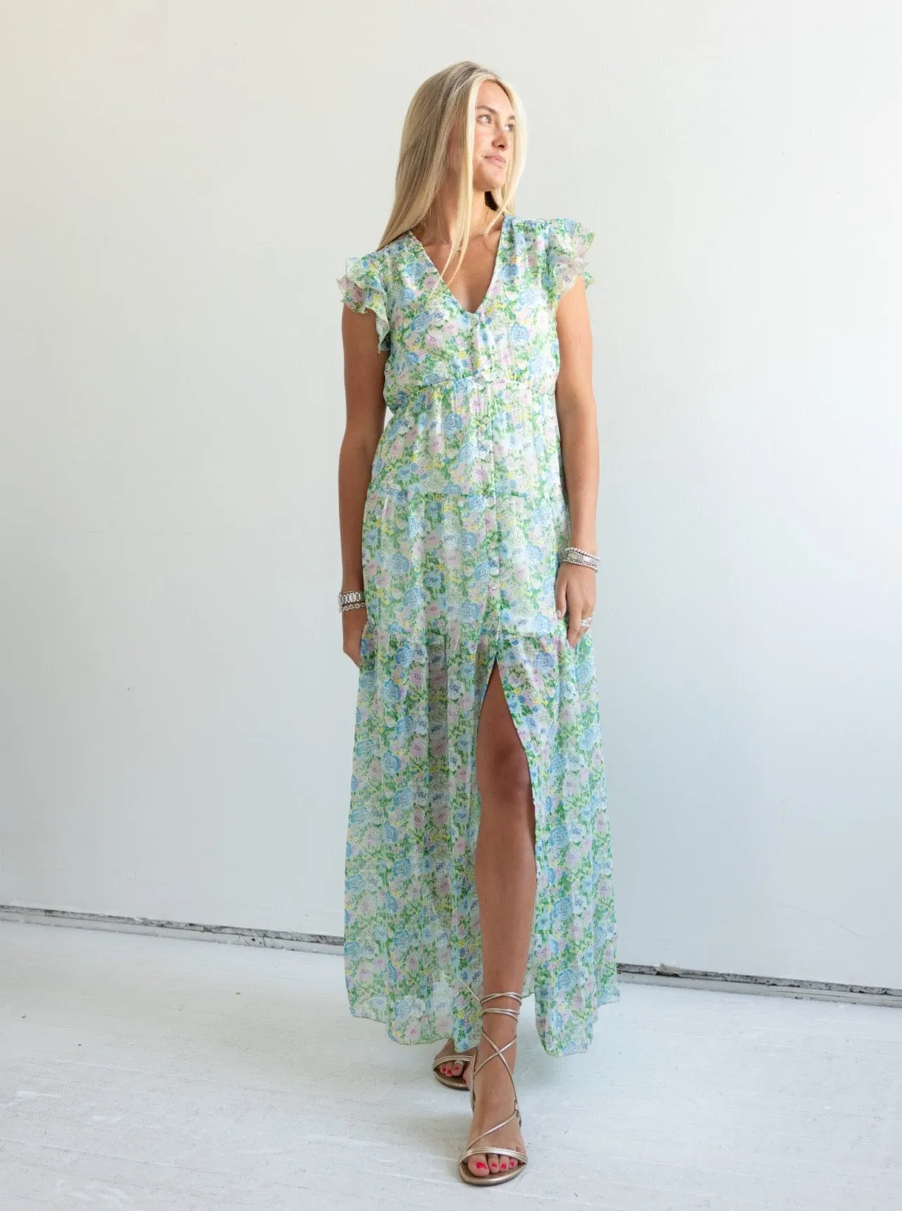 Catherine Dress Button-front