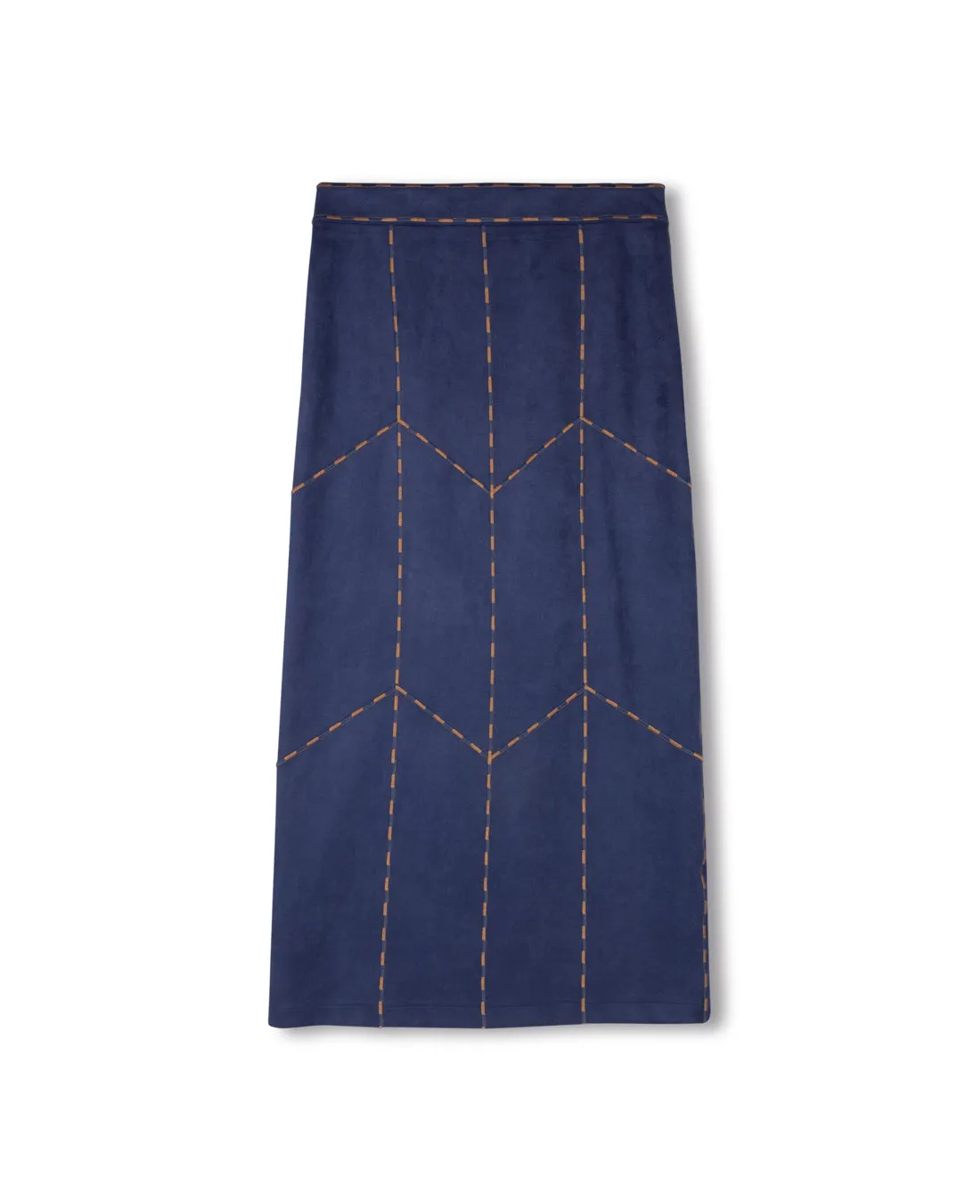 Daily Essential Cavelle Suede Button Down Skirt