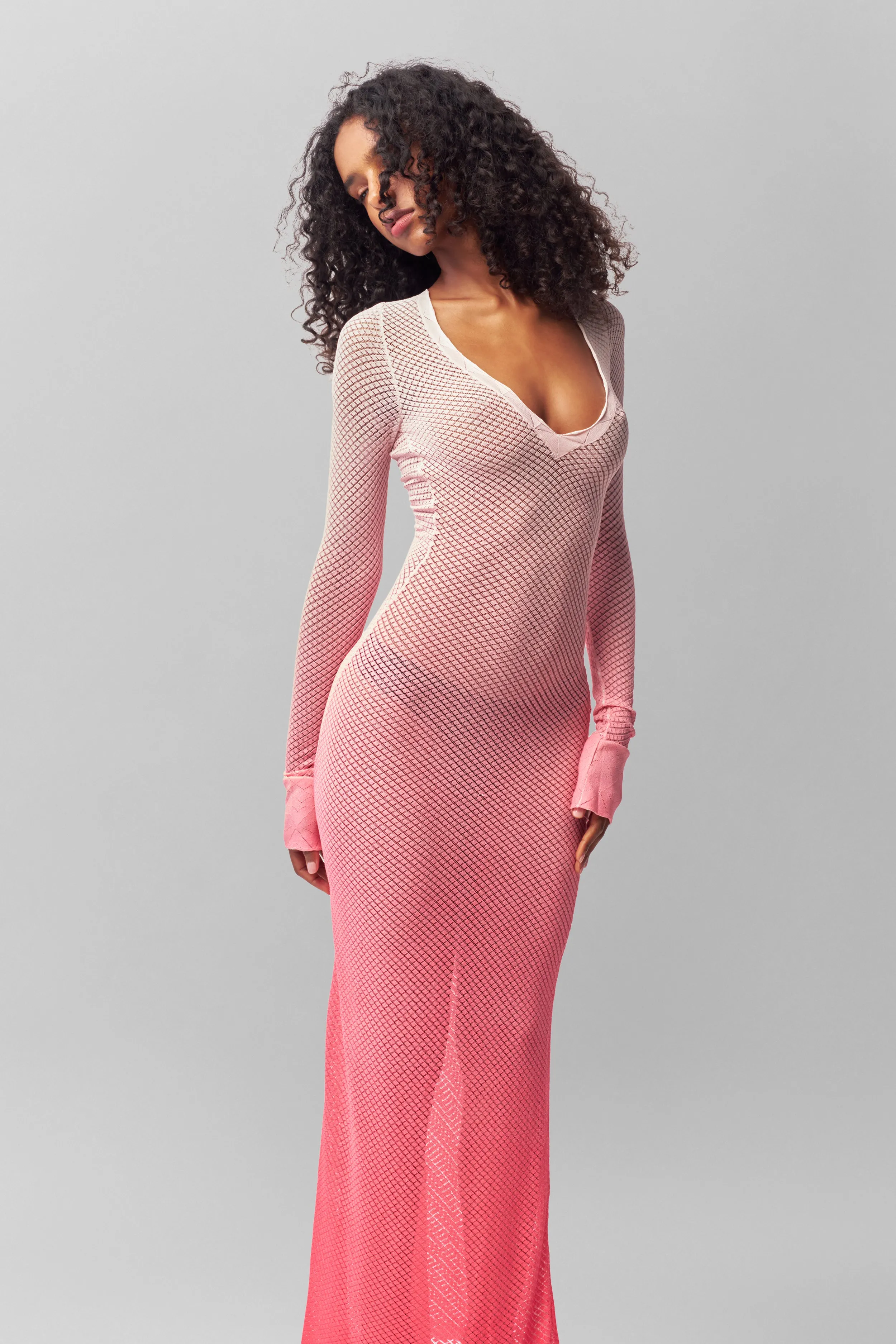 Cayes Crochet Dress Bare Arm