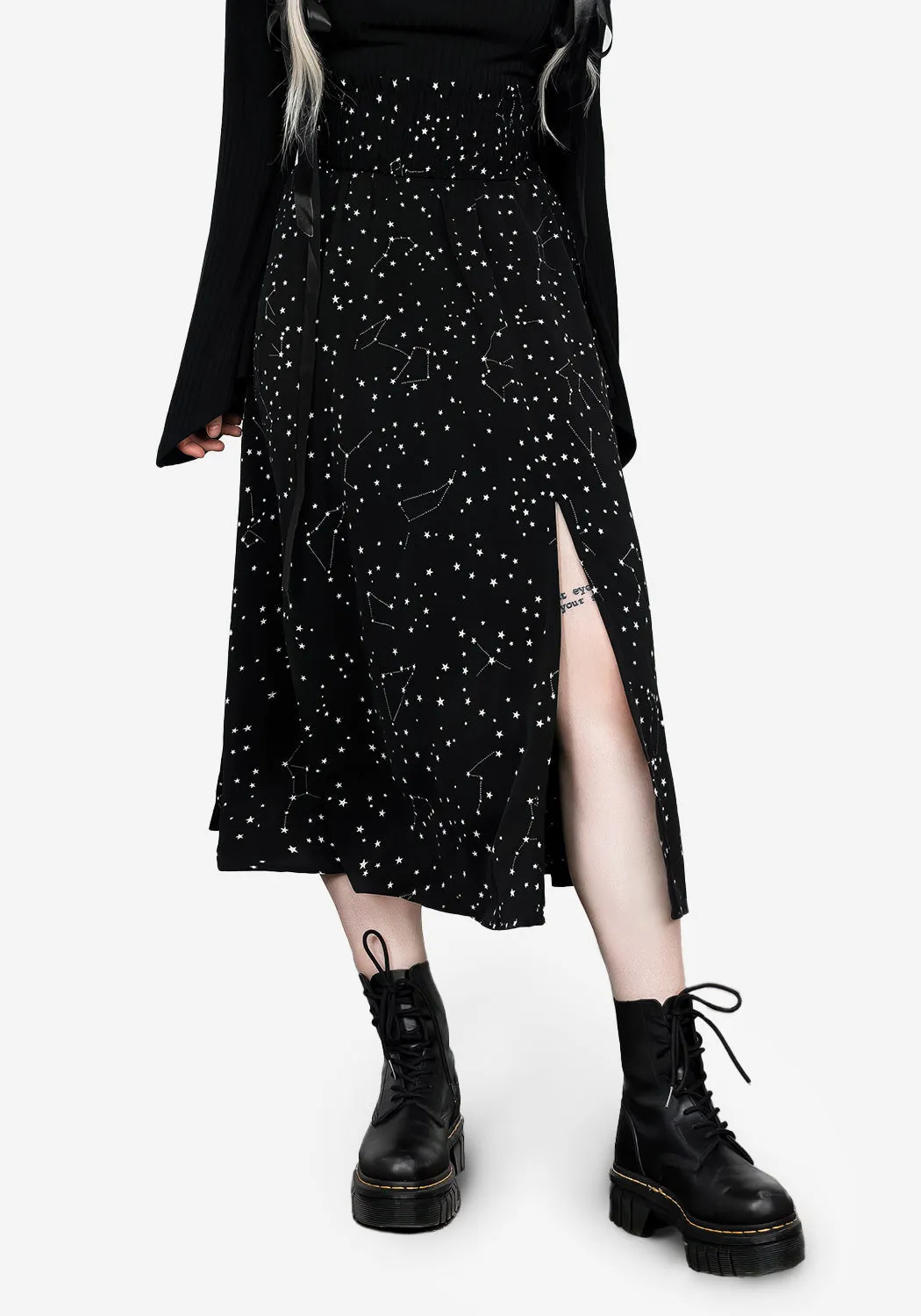 Celestial Midaxi Skirt Mood Dressing Relaxed Outfit