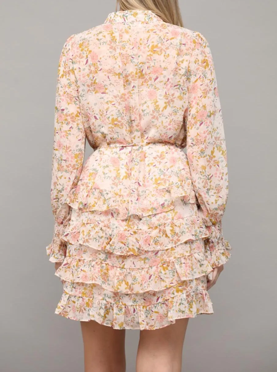 Pink Glow City-Style Celine Mini Dress