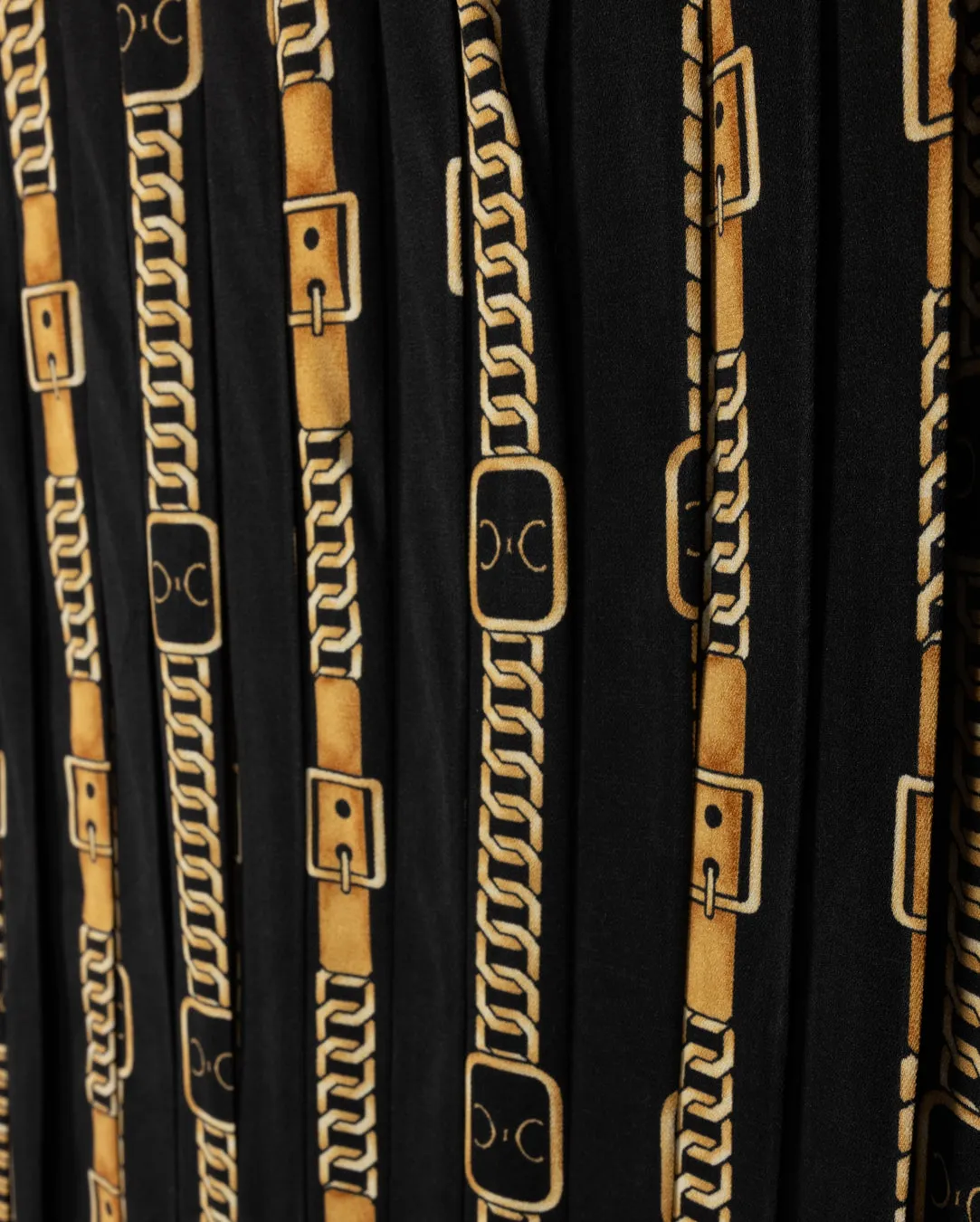 Chain Pleated Skirt A line