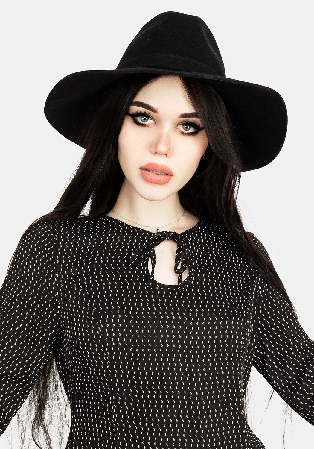 Drape Wave Chandra 70s Split Midi Dress