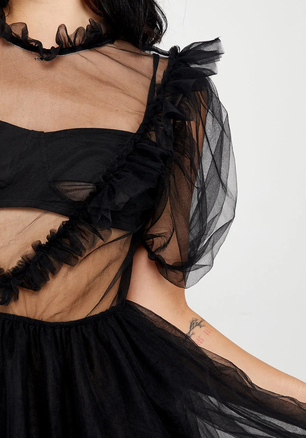 CHAOS LAYERED TULLE GOWN Skin Touch Comfy Layers