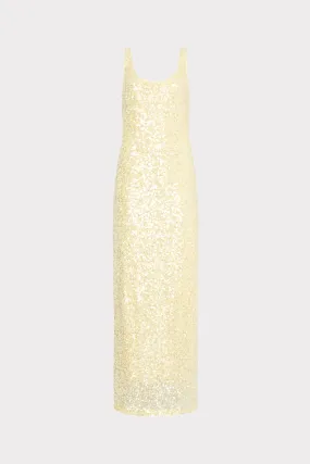Tatum Stretch Sequins Maxi Dress Daily Chic