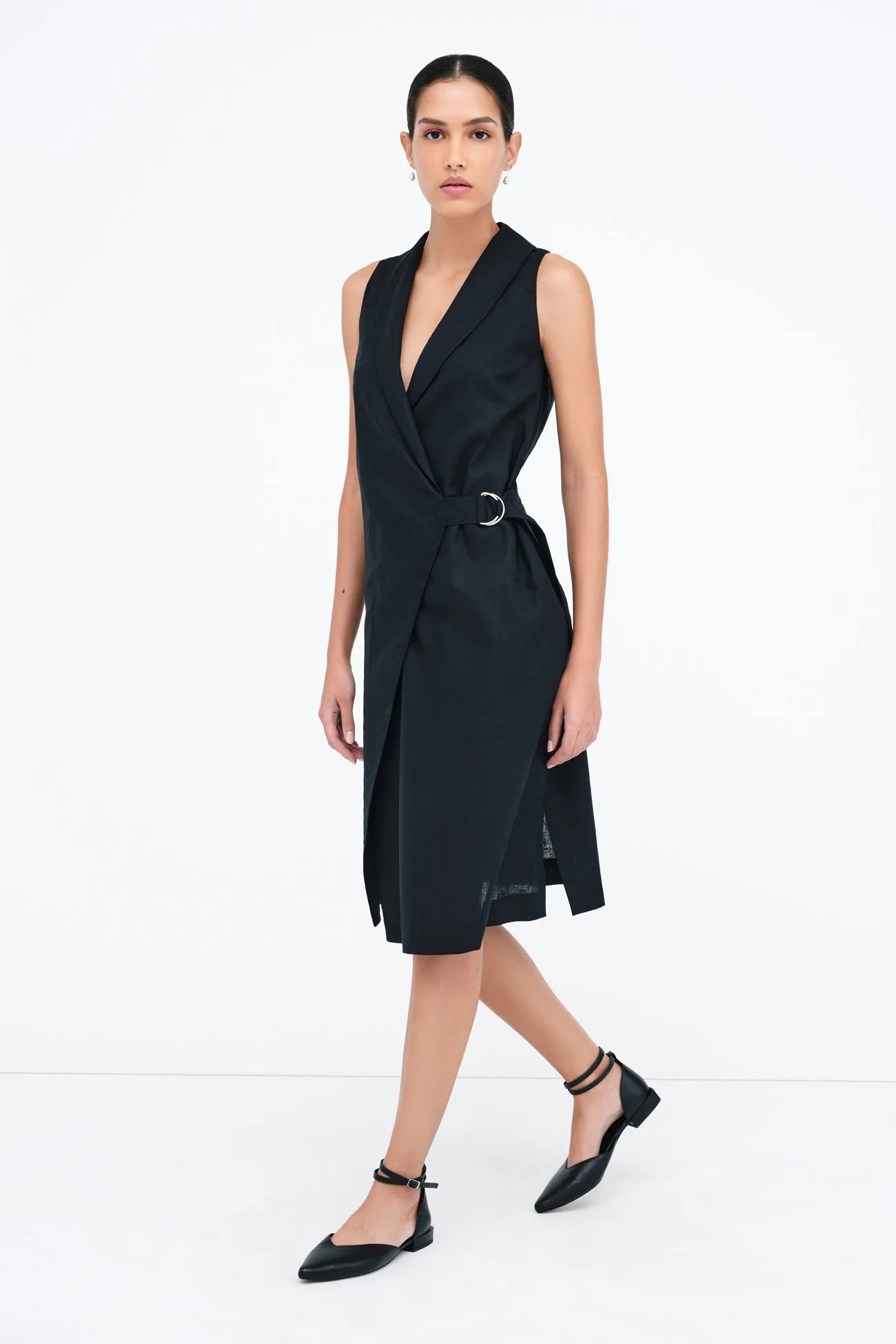 Tabitha Linen-Blend Dress Delicate Touch