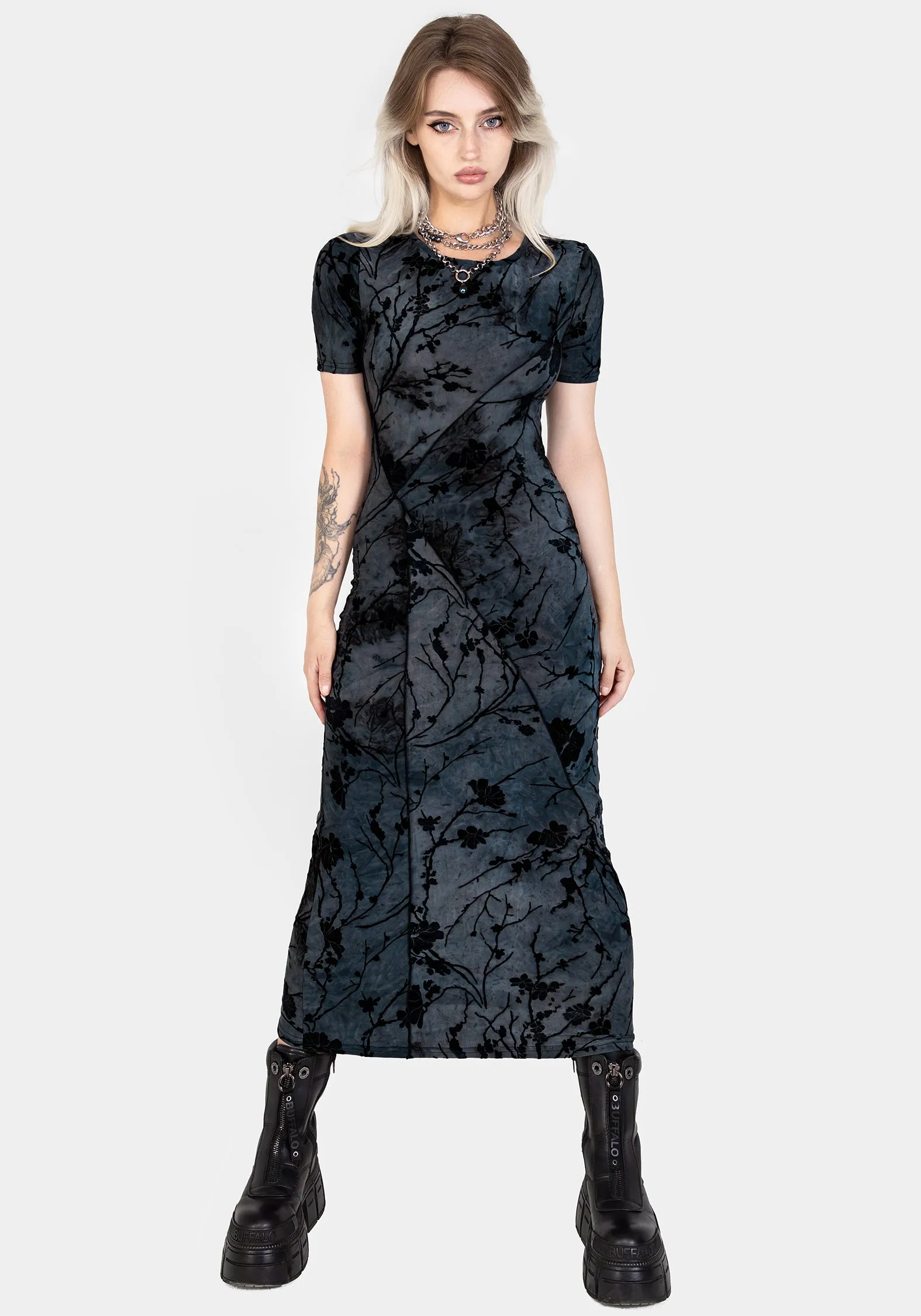 Wytchelm Bodycon Midaxi Dress Designer-Label Flattering Fit Wear