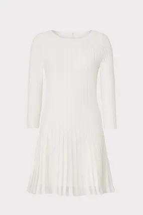 Tabitha Sheer Godet Mini Dress Pure Fabric