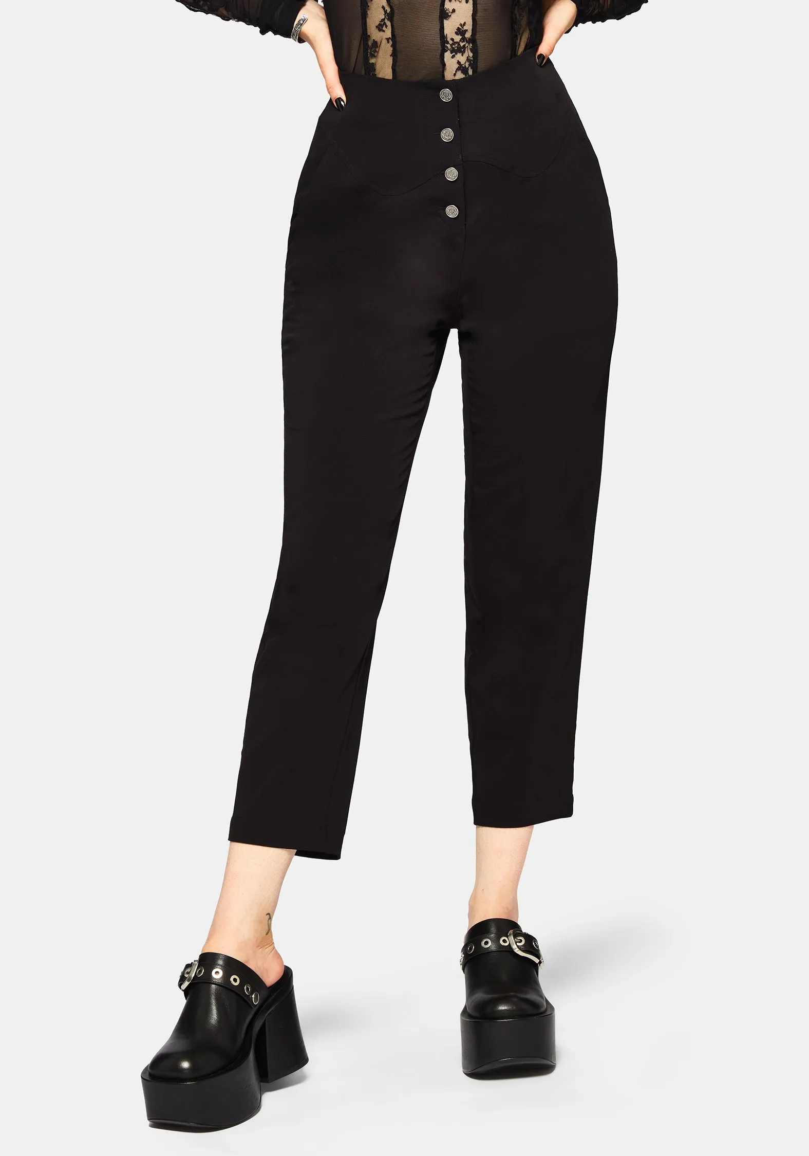Date night Global Inspiration Venere Shaped Waistband Tapered Trouser